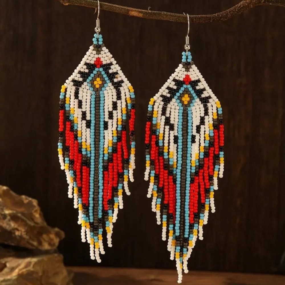 Beautiful beaded earrings